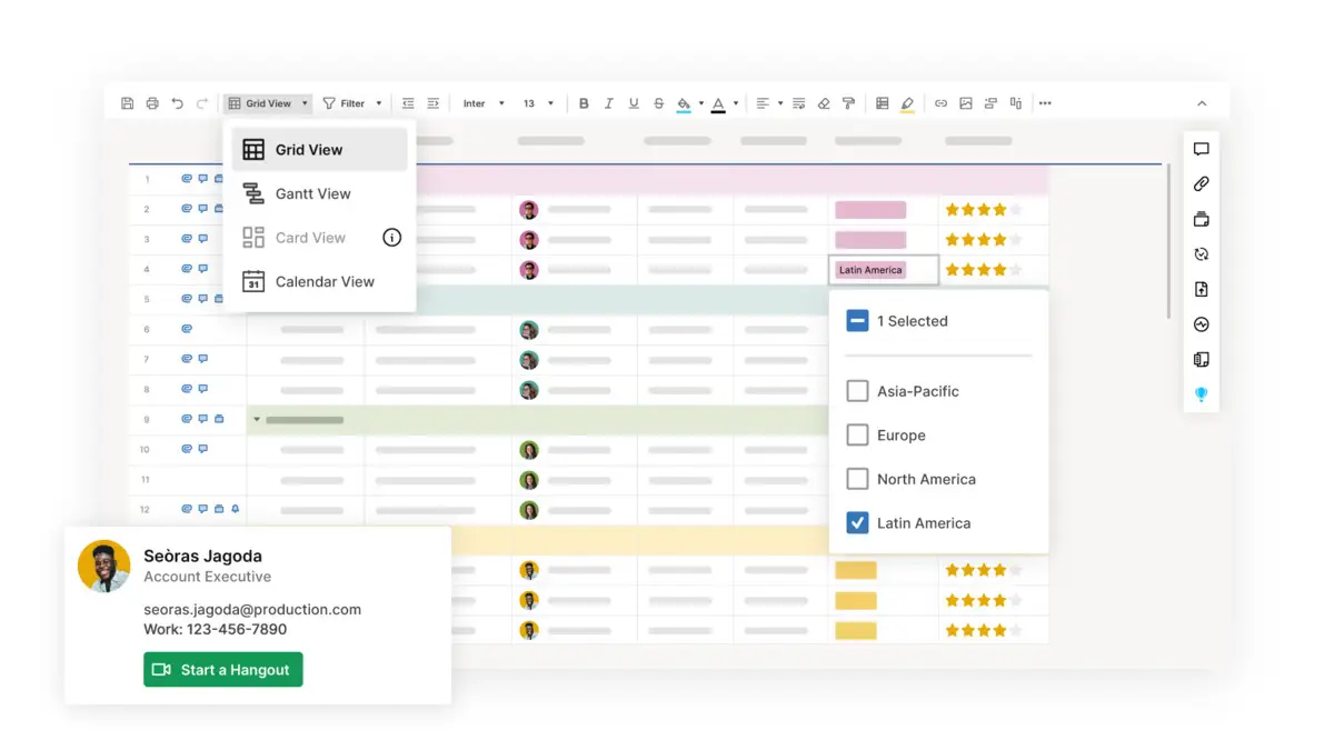 Dasbor Smartsheet