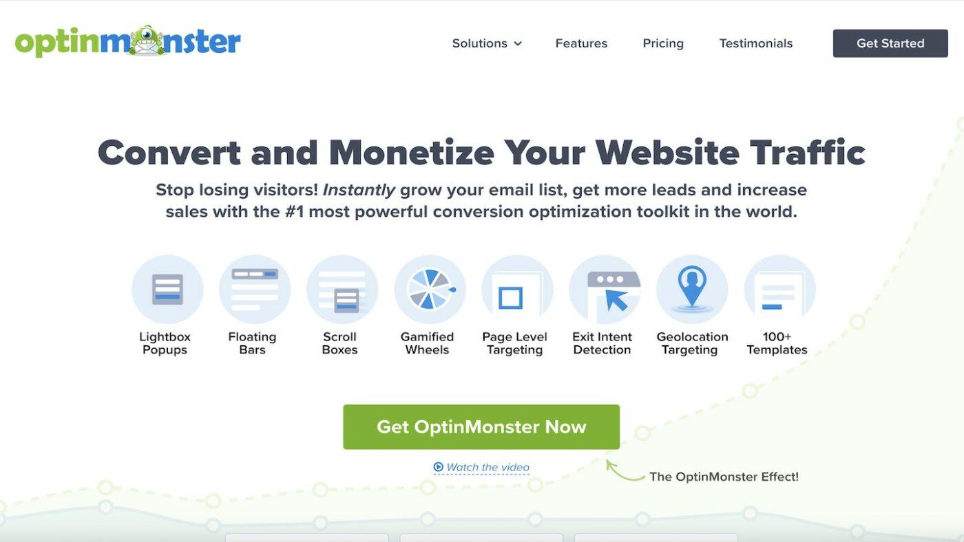 OptInMonster Dashboard