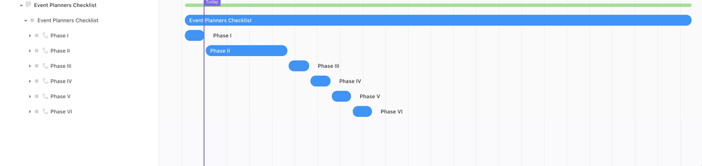 ClickUp Veranstaltungsplaner Checkliste