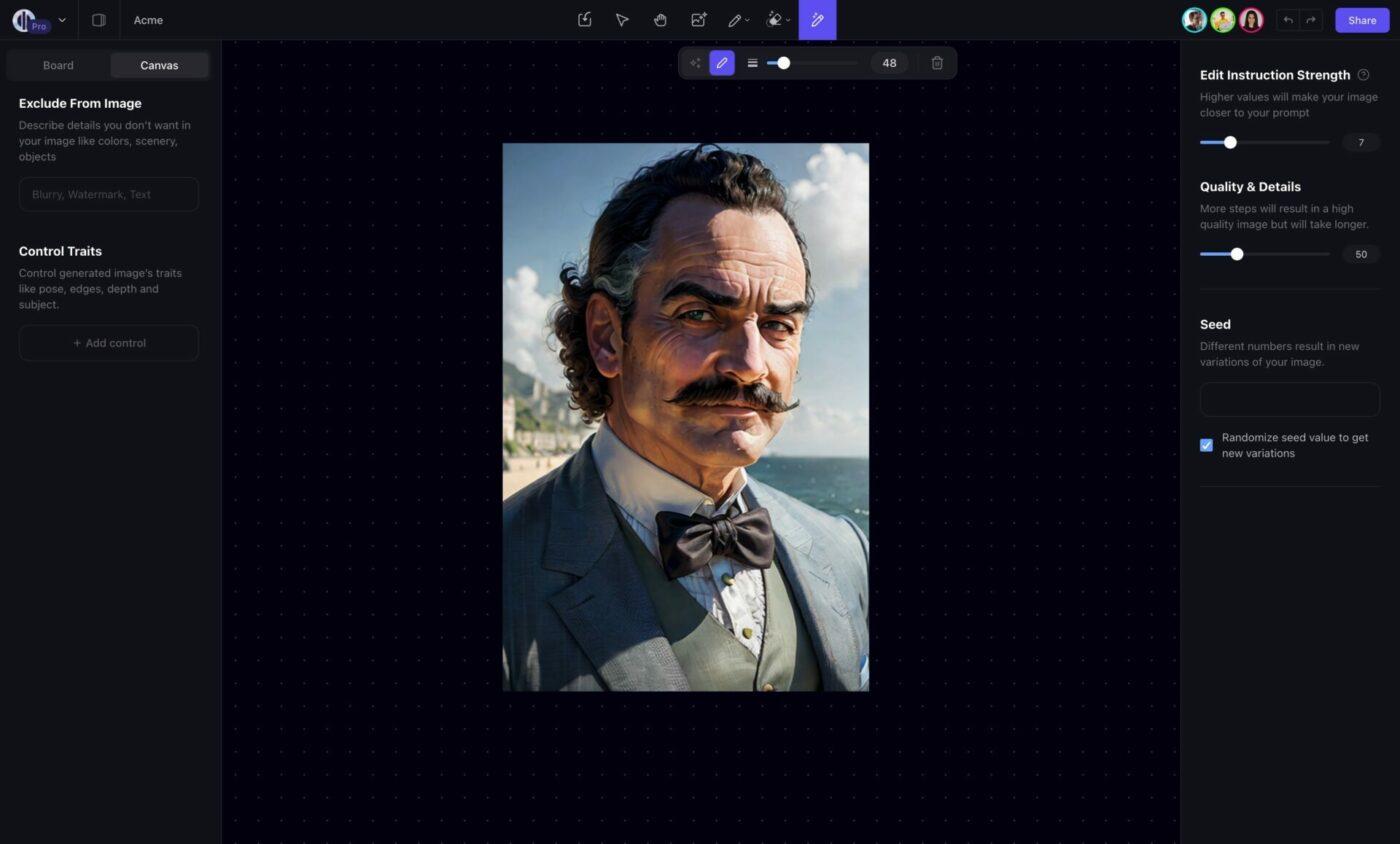 Creating an illustration in Playground AI