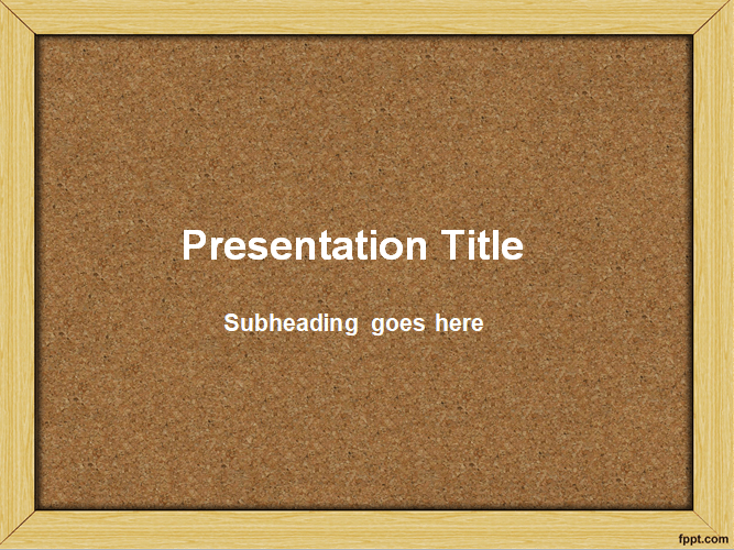 PowerPoint Bulletin Board Template by FPPT.com