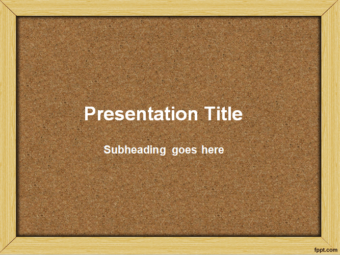 PowerPoint Bulletin Board Vorlage von FPPT.com