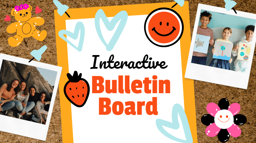 PowerPoint Interactive Bulletin Board by SlidesCarnival