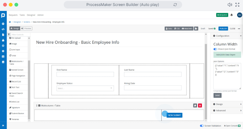 ProcessMaker Screen Builder