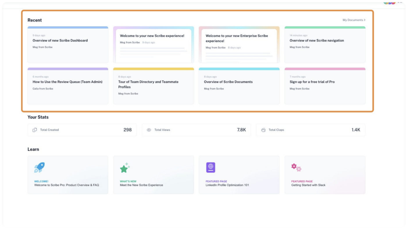 Scribe as a software documentation tool