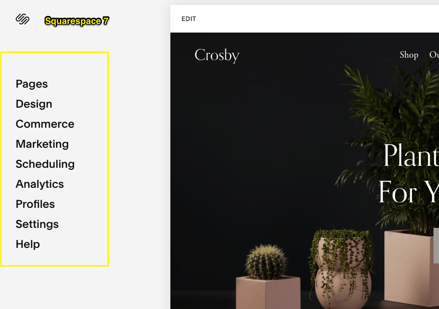 Wix alternatives: Squarespace Product Example