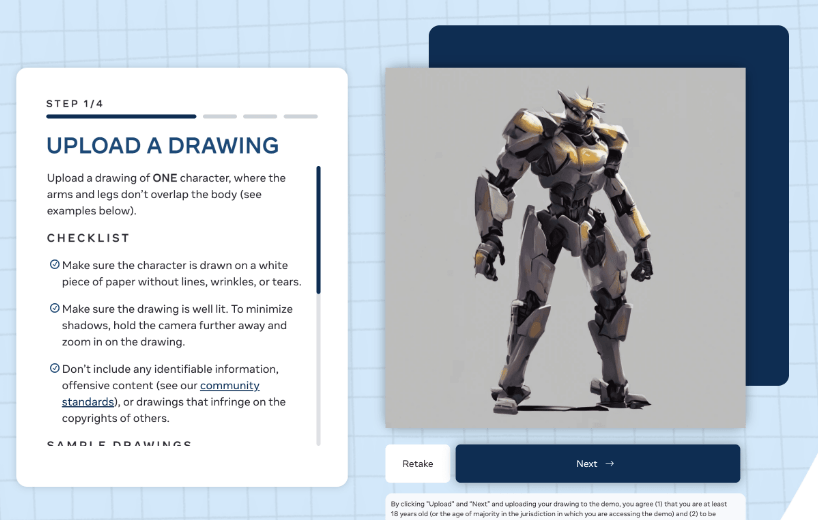 Step-by-step process for creating an AI animation in Craiyon, a Stable Diffusion alternative