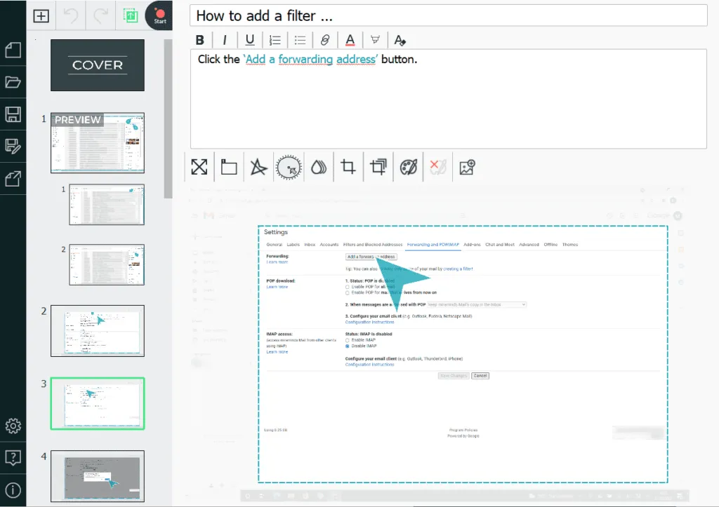 Captura de tela do aplicativo Flowshare