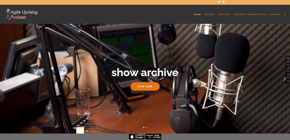 Agile Uprisingポッドキャストのホームページ