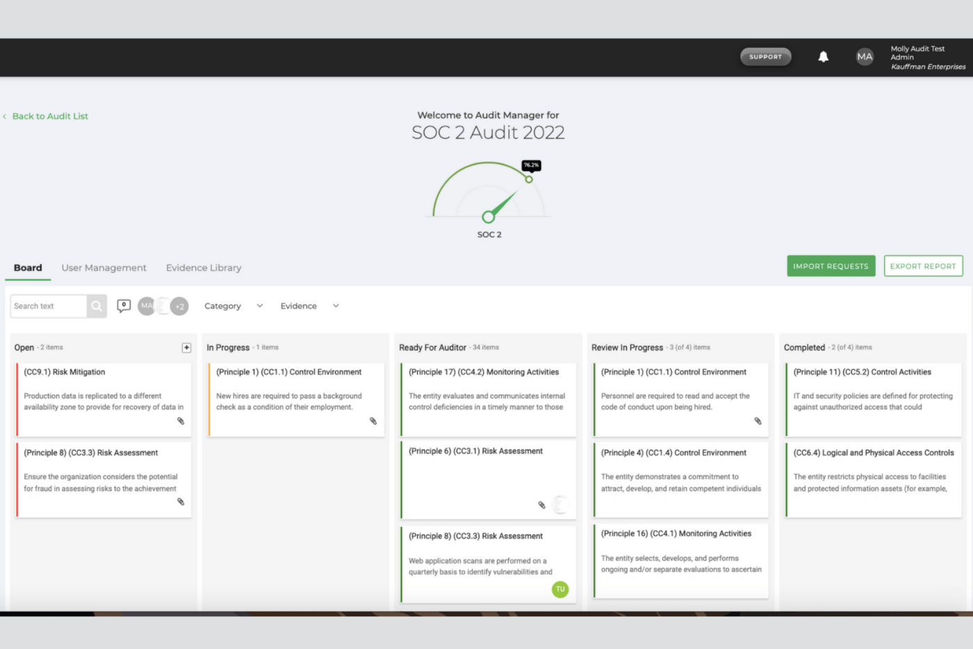 Audit-Management-Tool in Apptega