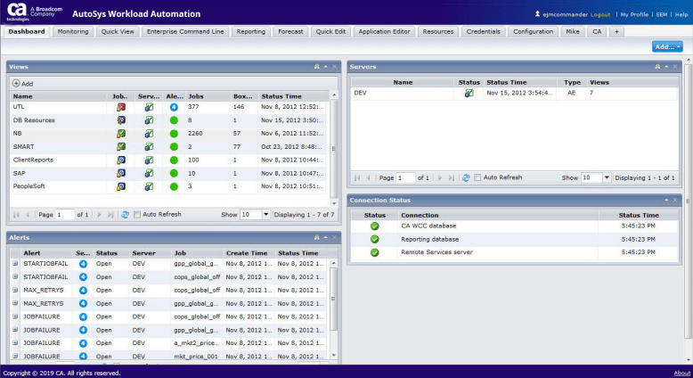 Broadcom AutoSys Arbeitslast-Automatisierung