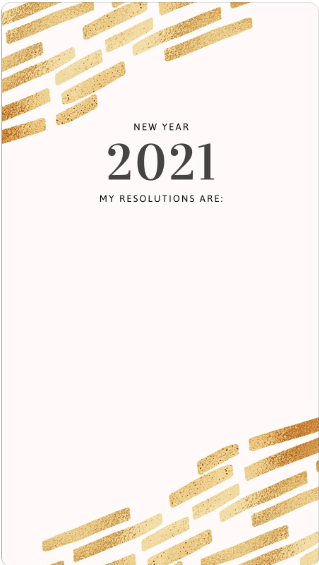 Canva New Year’s Resolution List Template