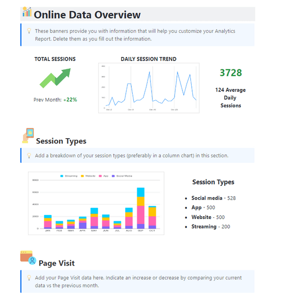 ClickUp's Analytics Report Template