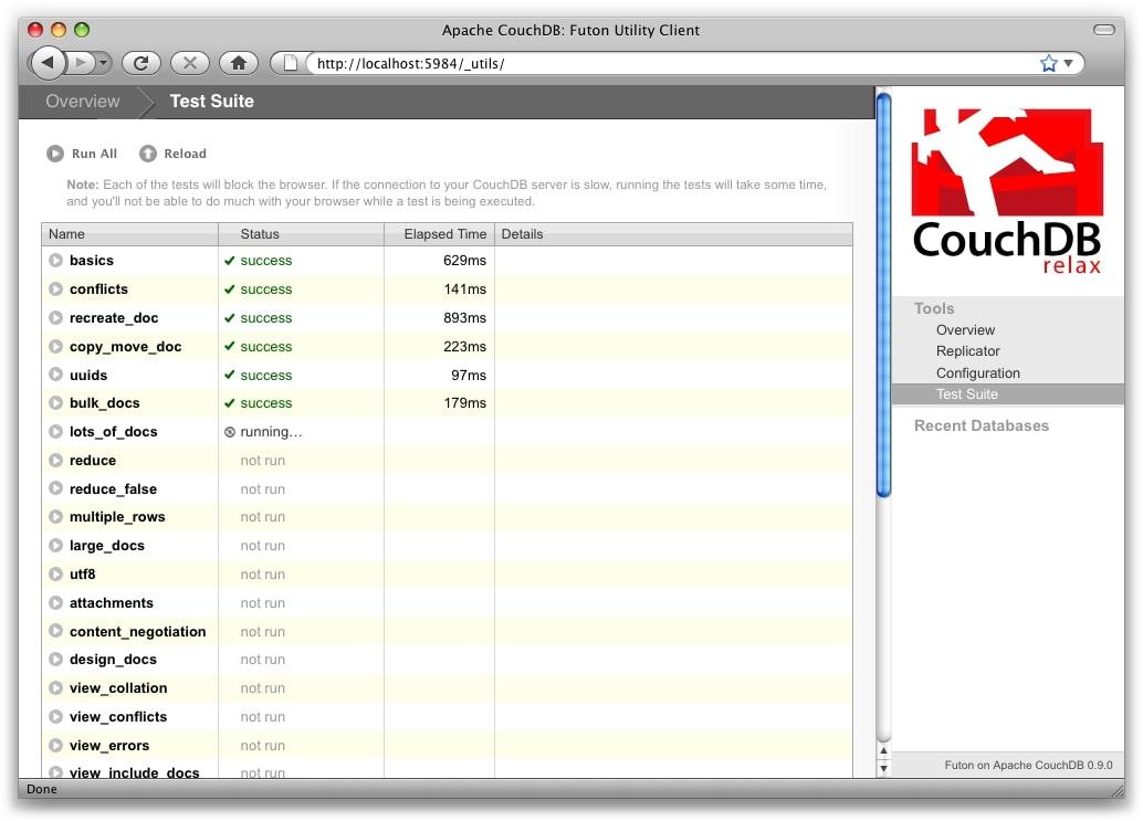 Ejemplo de base de datos en CouchDB