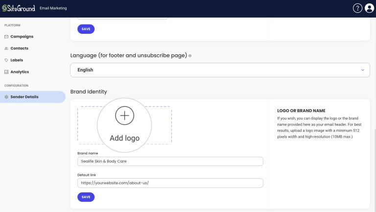 Menyesuaikan logo perusahaan di SiteGround