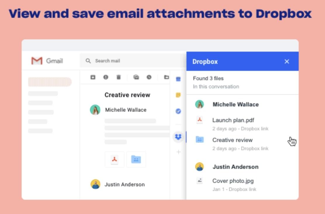 Using the Dropbox integration to attach files inside Gmail