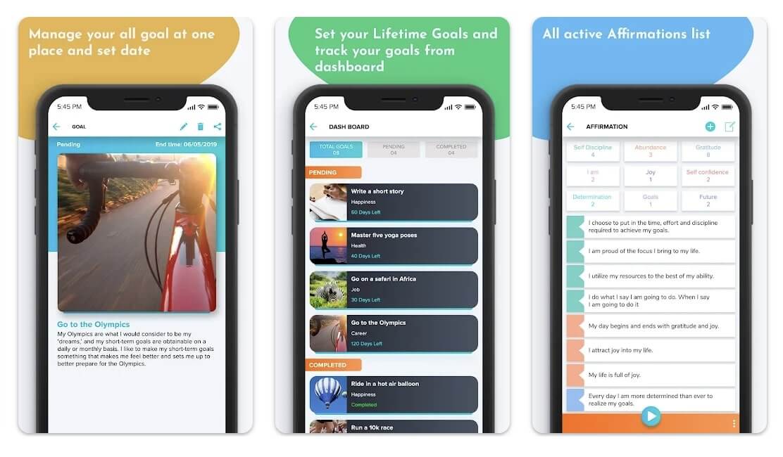 Software voor levensplanning: Google Life Goals mobiele weergave