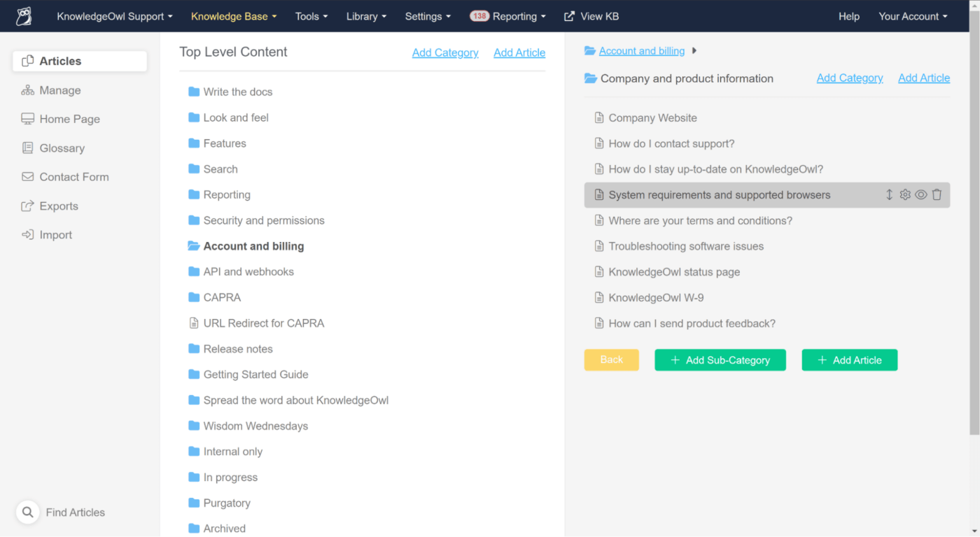 Base de connaissances Knowledge Owl