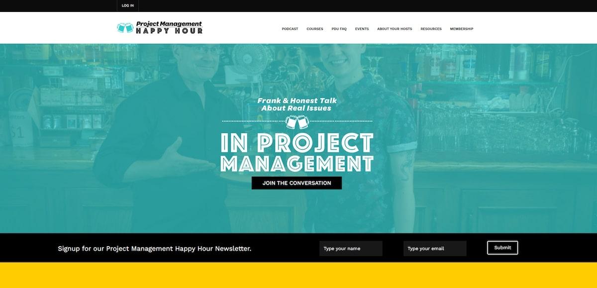 Image of Project Management Happy Hour Podcast homepage