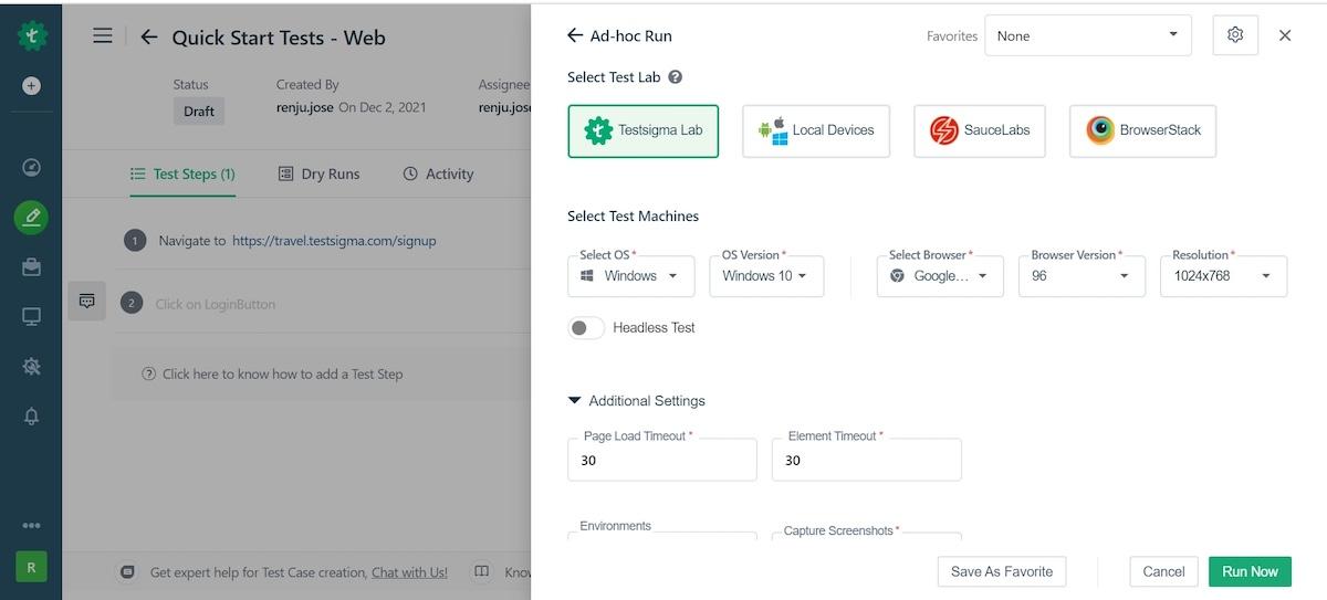 Les outils de test de TestSigma