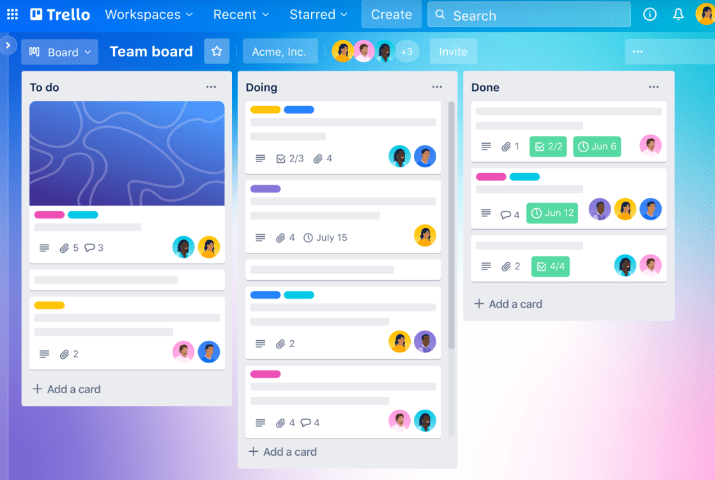 Among the standout productivity apps for Mac, Trello can be used for simple visual project management though drag-and-drop Kanban boards
