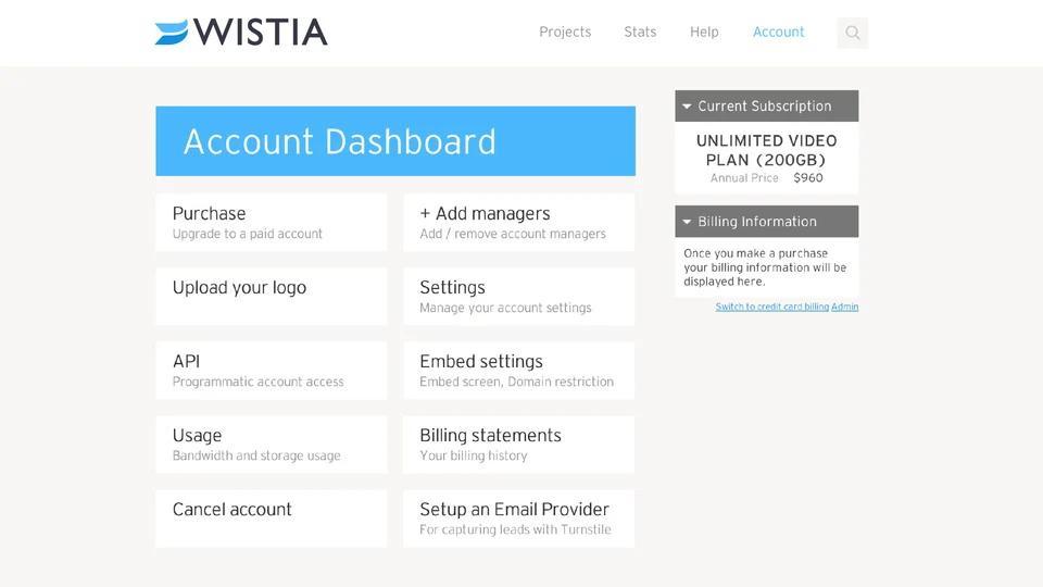 Wista video marketing dashboard 