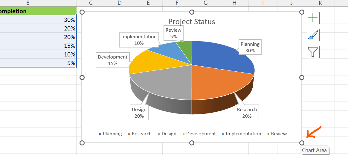 how to make a pie chart in excel clickup steps