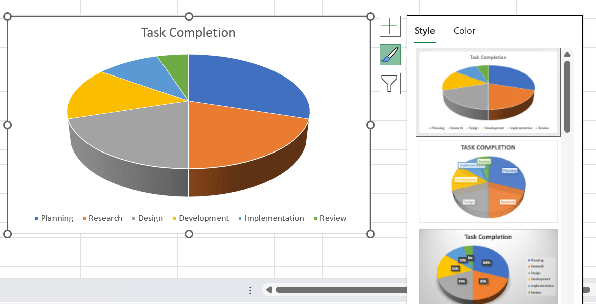 cara membuat diagram lingkaran di excel langkah langkahnya