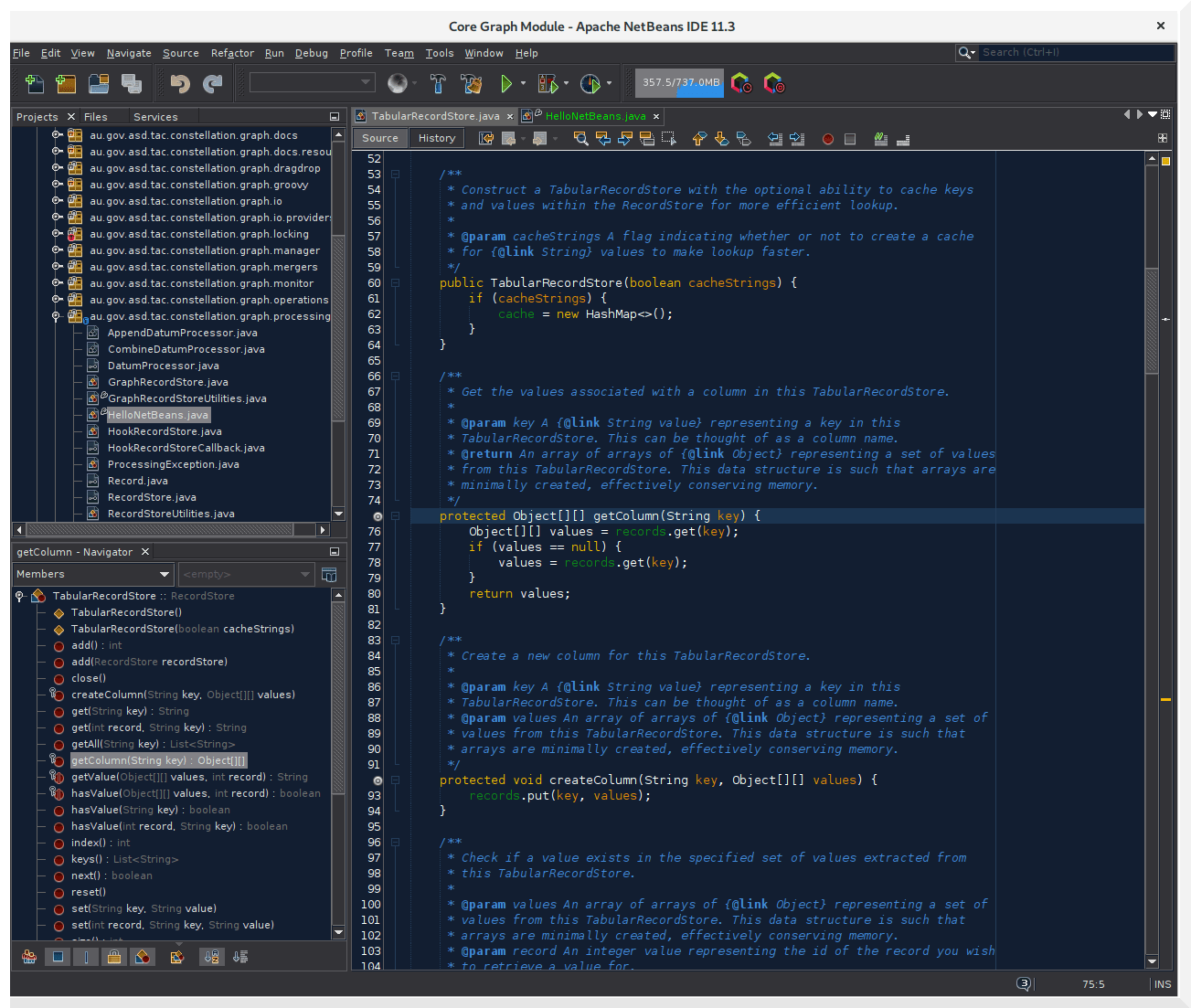 Editor de Apache NetBeans