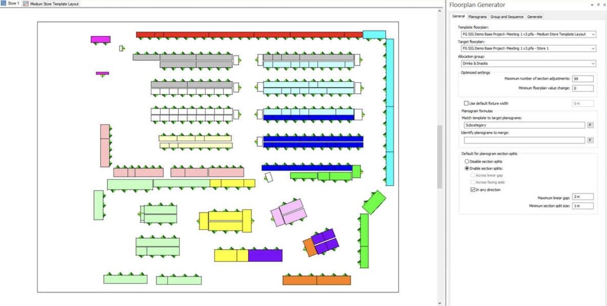 Raumplanungssoftware: BlueYonder's Floorplan Generator