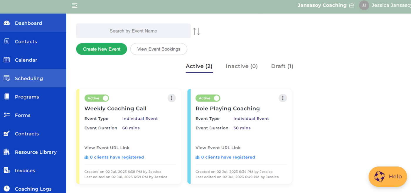 CoachVantage CRM dla trenerów