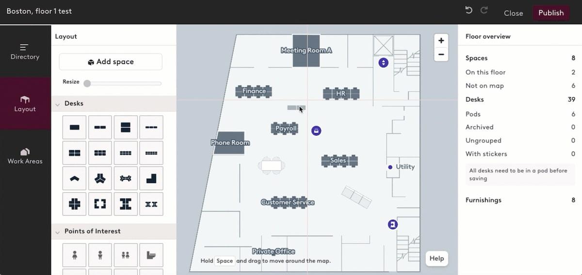 Robin's floor layout editor