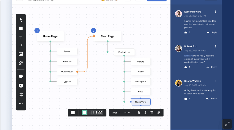 Using whiteboard and real-time collaboration features in Figma