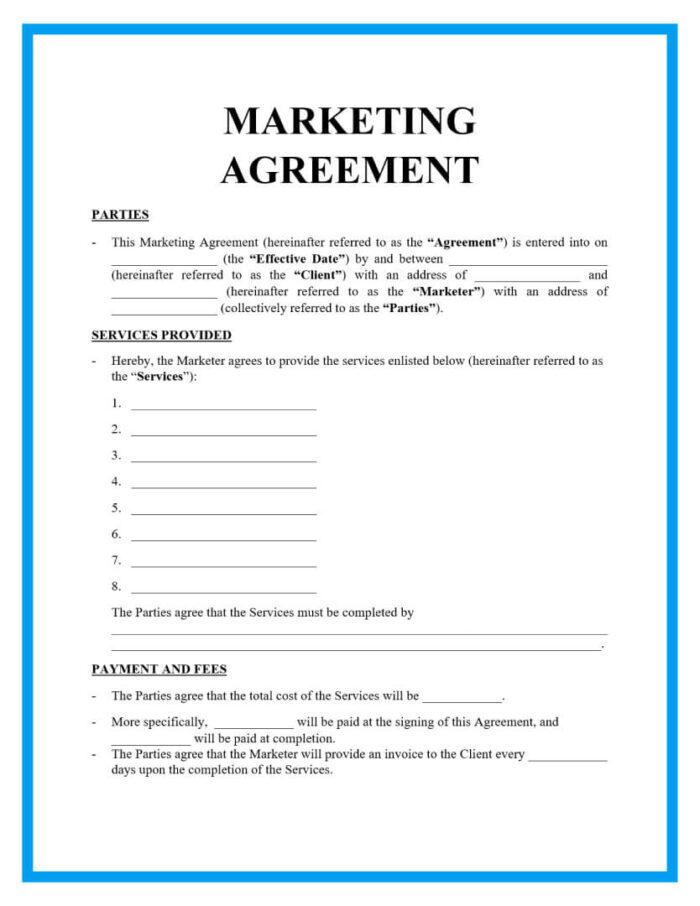 10 Free Marketing Contract Templates in Word and ClickUp