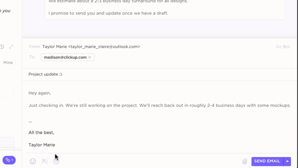 ClickUp E-Mail