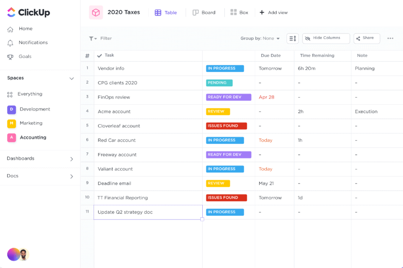  ClickUp's powerful work management tools for accounting firms