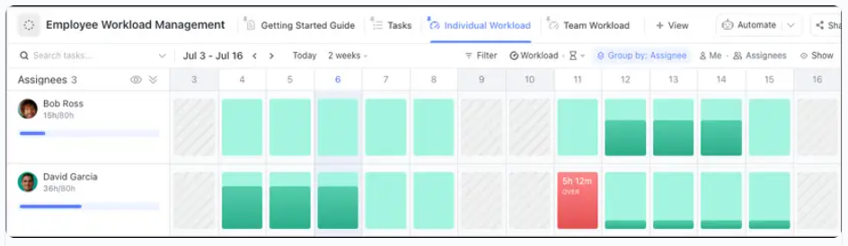 weekly assignment log