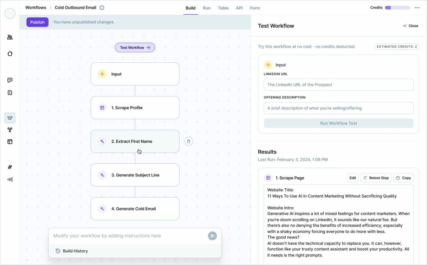 Copy.ai Dashboard