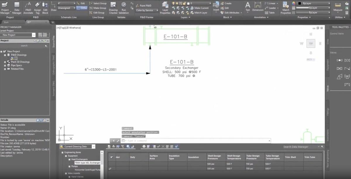 AutoCAD's editor view