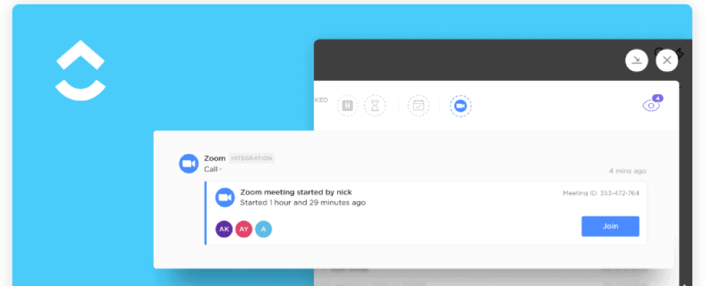 ClickUp Zoom Meeting