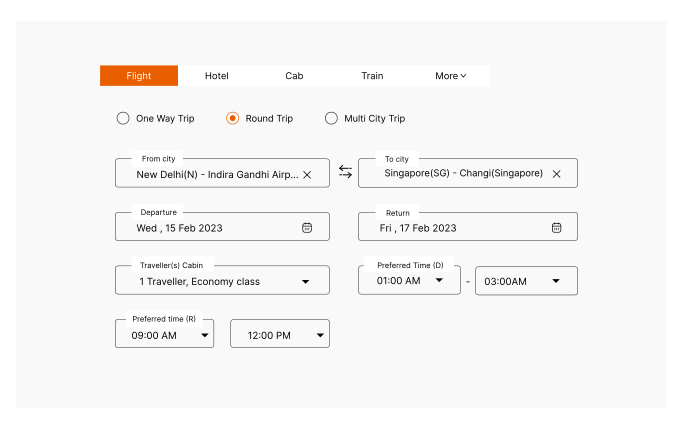 Happay's self-booking tool