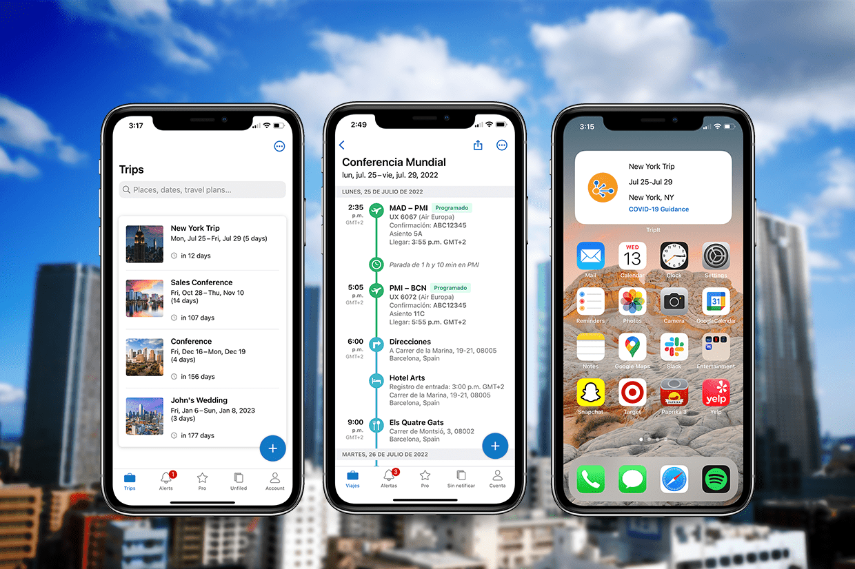 Recordatorios TripIt