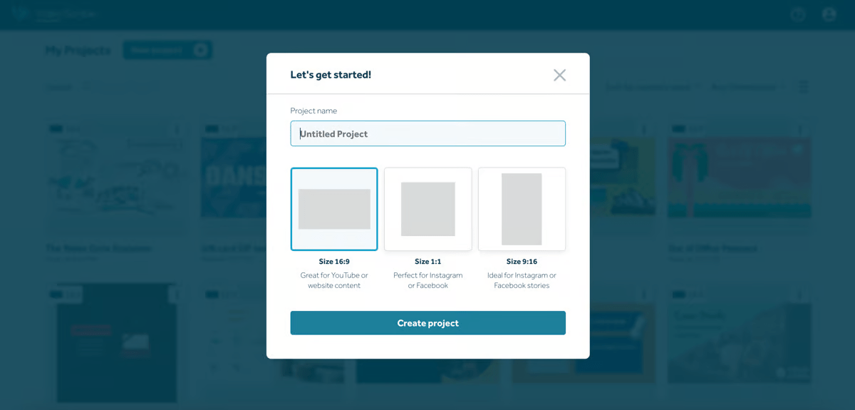 Neues Projekt zu VideoScribe