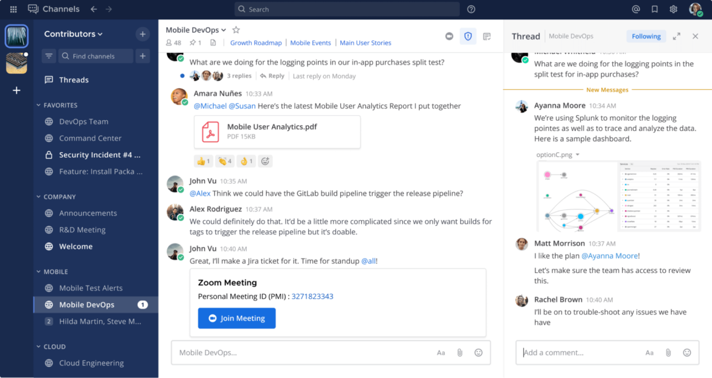 Mattermost Collaborative messaging