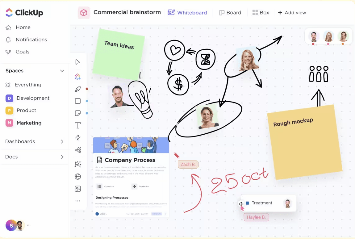 ClickUp Whiteboard