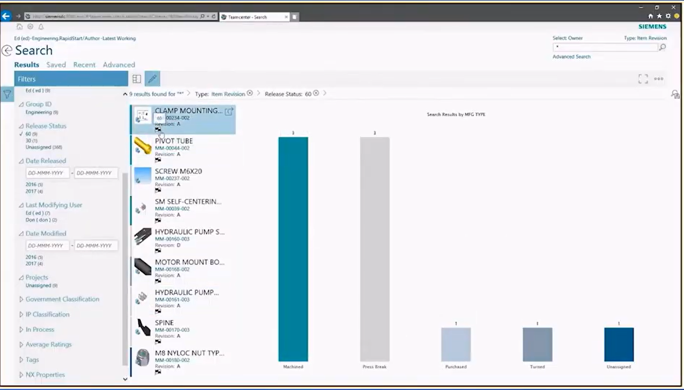 Narzędzia Siemens Teamcenter PLM