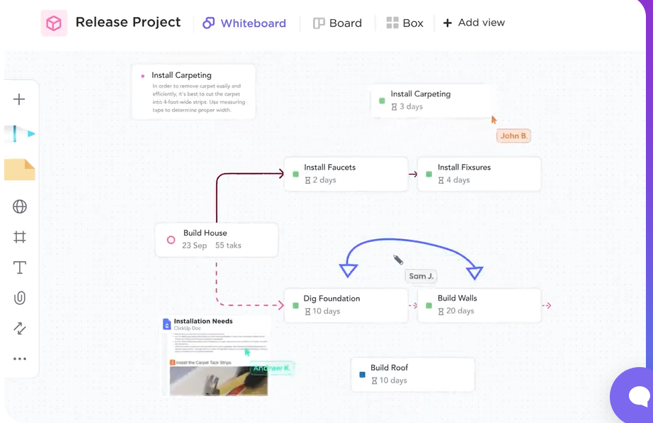 ClickUp Whiteboard