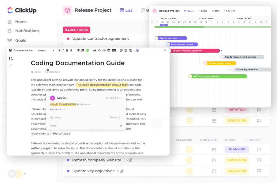 ClickUp Dashboard