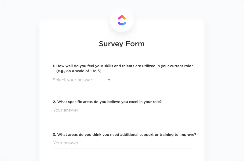 ClickUp Form View