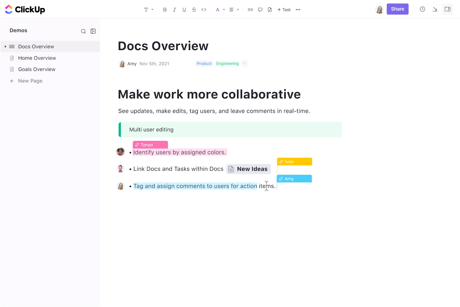 ClickUp Docs